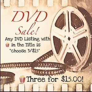 🍿Choose 3 DVD’s for $15 Sale